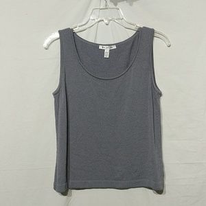 ST JOHN Santana Knit Sleeveless Shell Top Tank S